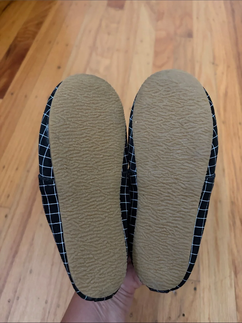 Piper Finn Kids Black Grid Moccasins with White Laces NEW W/ TAGS - Toddler 10